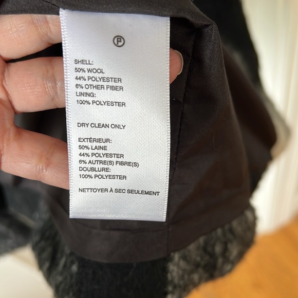 Urban Outfitters oversized buffalo check black and white coat - Picture 7 of 7